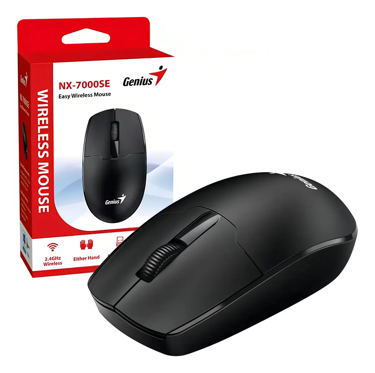 Mouse Genius NX-7000SE Inalámbrico Óptico Negro